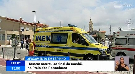Um homem morreu afogado numa praia de Espinho