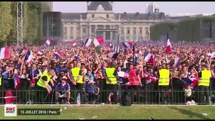 "Champions du monde", la fête à la fan zone de Paris au coup de sifflet final !!!