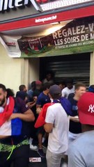 Pillages, à Paris, après la victoires des Bleus en Coupe du monde.