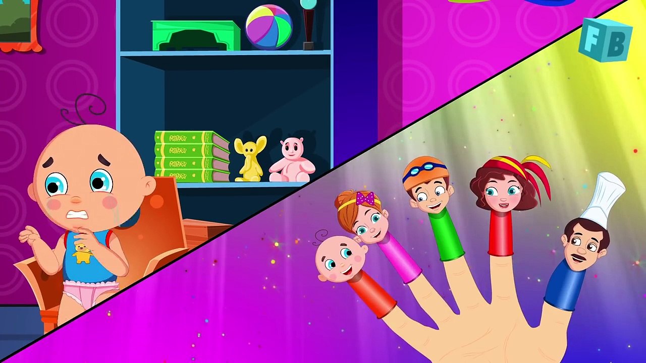 Finger Family | Flickbox Nursery Rhymes for Children | Daddy Finger Kids Songs