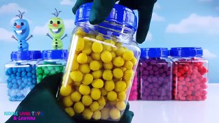 Learn Colors Disney Frozen Olaf Playdoh Dippin Dots Toy Surprises Best Learning Video for Kids