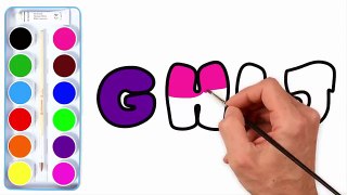 Learn Alphabet A to Z |Learn Colors for kids Alphabets |Coloring and Drawing |kids coloring pages