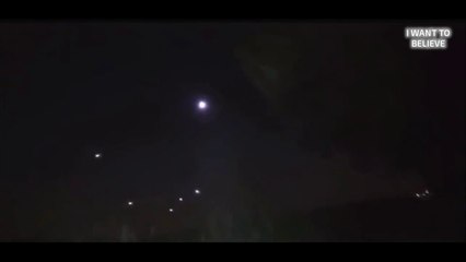 Strange lights over a corn field