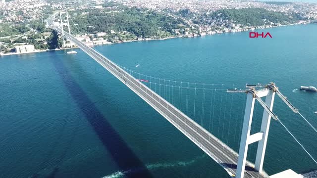 İstanbul- 15 Temmuz Şehitler Köprüsündeki Son Durum Havadan Görüntülendi