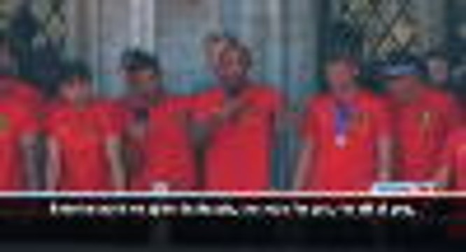 Belgium given hero's welcome on return