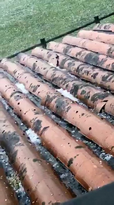Vidéo amateur de la pluie de grêle à Saint-Céré