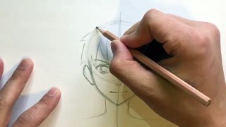 How to Draw Anime Boy Face [No Timelapse]