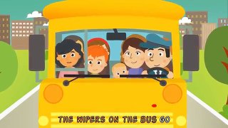 The Wheels On The Bus Go Round and Round • Nursery Rhymes Song with Lyrics • Animated Kids Song