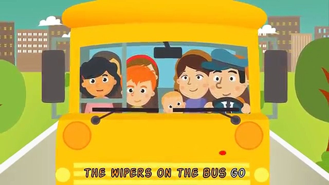 The Wheels On The Bus Go Round and Round • Nursery Rhymes Song with Lyrics • Animated Kids Song