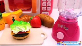 Toy Hamburger & Kitchen Pretend Play with Mrs Rainbow