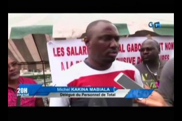 RTG/Le ministre du pétrole Pascal Ambourouet au chevet des grévistes de total Gabon