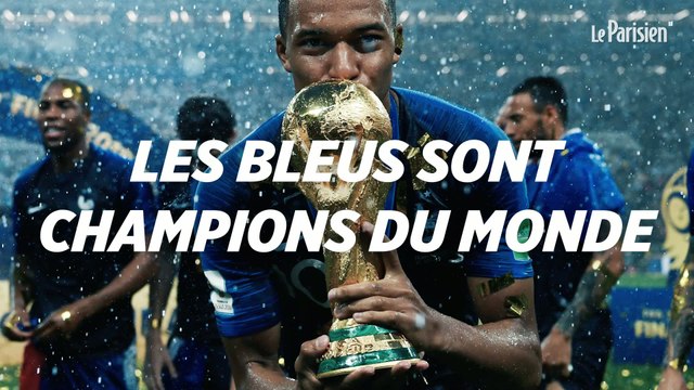 Champions du monde, les Bleus célèbrent leur victoire