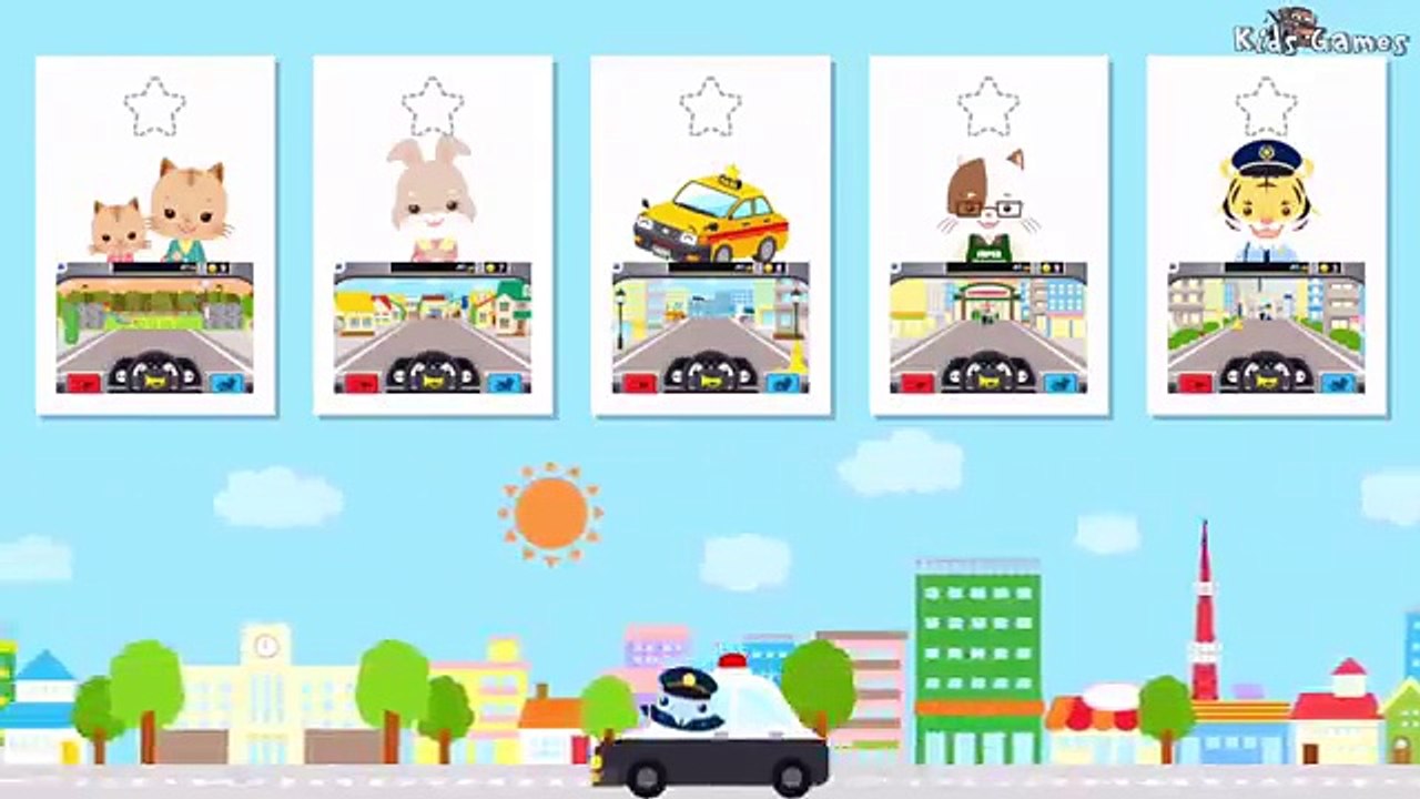 Car for Kids : Police Car, Taxi : Game Cartoon For Kids | Police Car for KIDS | Videos for Children