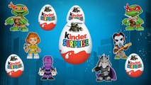 Teenage Mutant Ninja Turtles - Finger Family Song - Kinder Surprise Eggs Unboxing