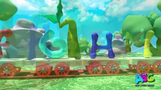 Alphabet Train Songs for Children | Alphabet Song | 3D Animated Nursery Rhymes