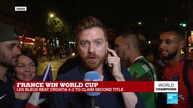 World Cup 2018: police use tear gas after incident at Champs-Elysees