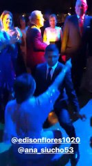 Edison Flores muestra impresionantes pasos de baile junto a su esposa