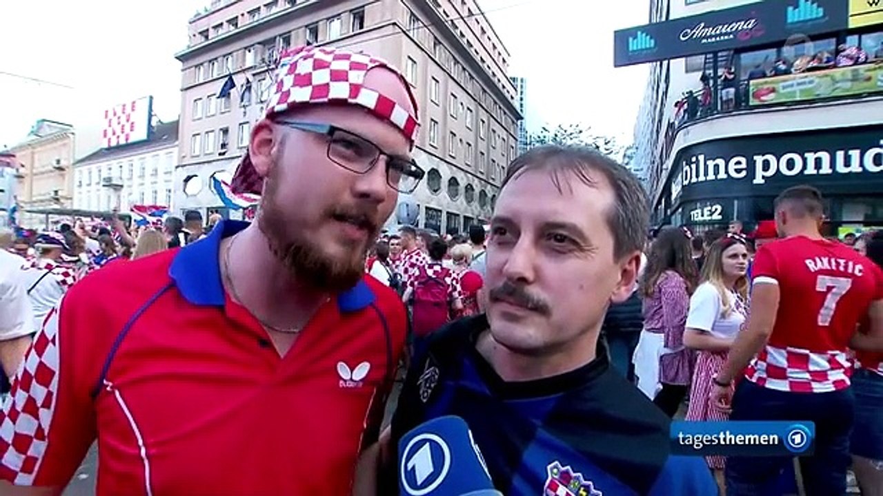 Fußball WM: Kroatien feiert Platz 2