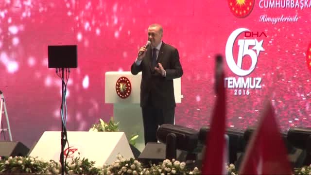 İstanbul Erdoğan 15 Temmuz Şehitler Köprüsündeki Anmada Konuştu