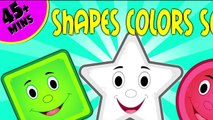 Shapes Colors Song | The Shapes Song Collection | Learn Shapes & More 45 Min Compilation