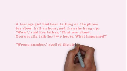 A teenage girl talking on phone - Latest funny jokes 2018