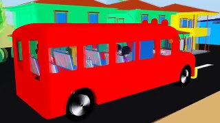 Wheels On The Bus Go Round and Round Nursery Rhyme for Children - Bimbaboo