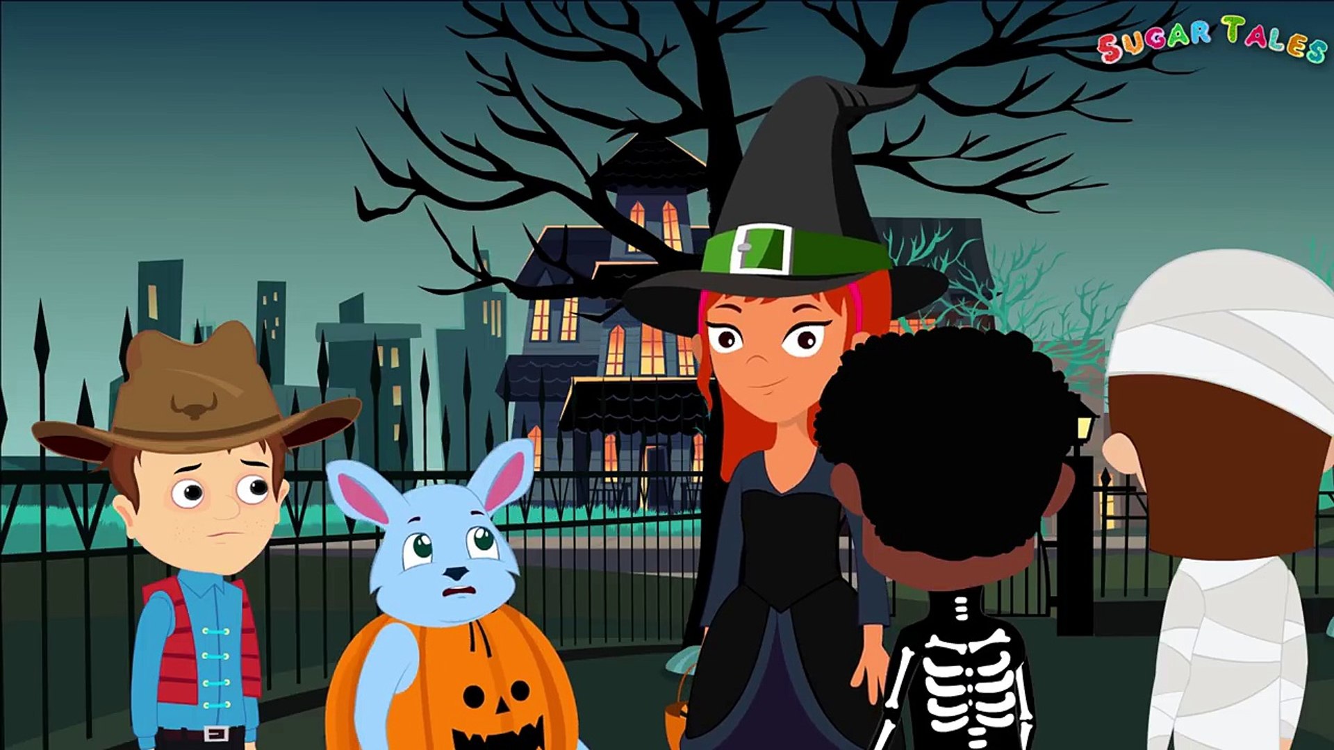 HÁMONSTROS NO PARQUE - Desenho animado infantil - Dia das Bruxas- historia de ninar