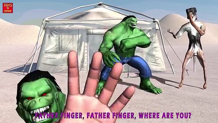 HULK VS DOG Finger Family | Nursery Rhymes for Children | 3D Animation
