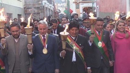 Morales advierte de las nuevas "invasiones" en la gesta libertaria de La Paz
