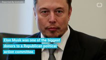 Elon Musk Is Giving Money to A GOP PAC Because It Helps Elon Musk