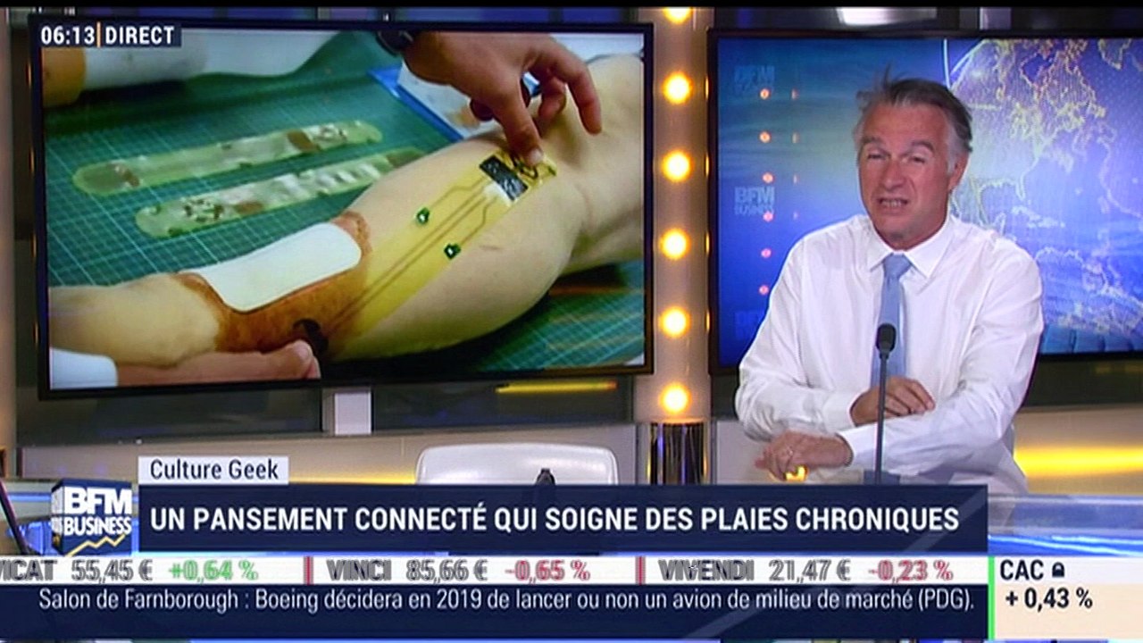 Frédéric Simottel: Un pansement connecté qui soigne les plaies chroniques - 16/07