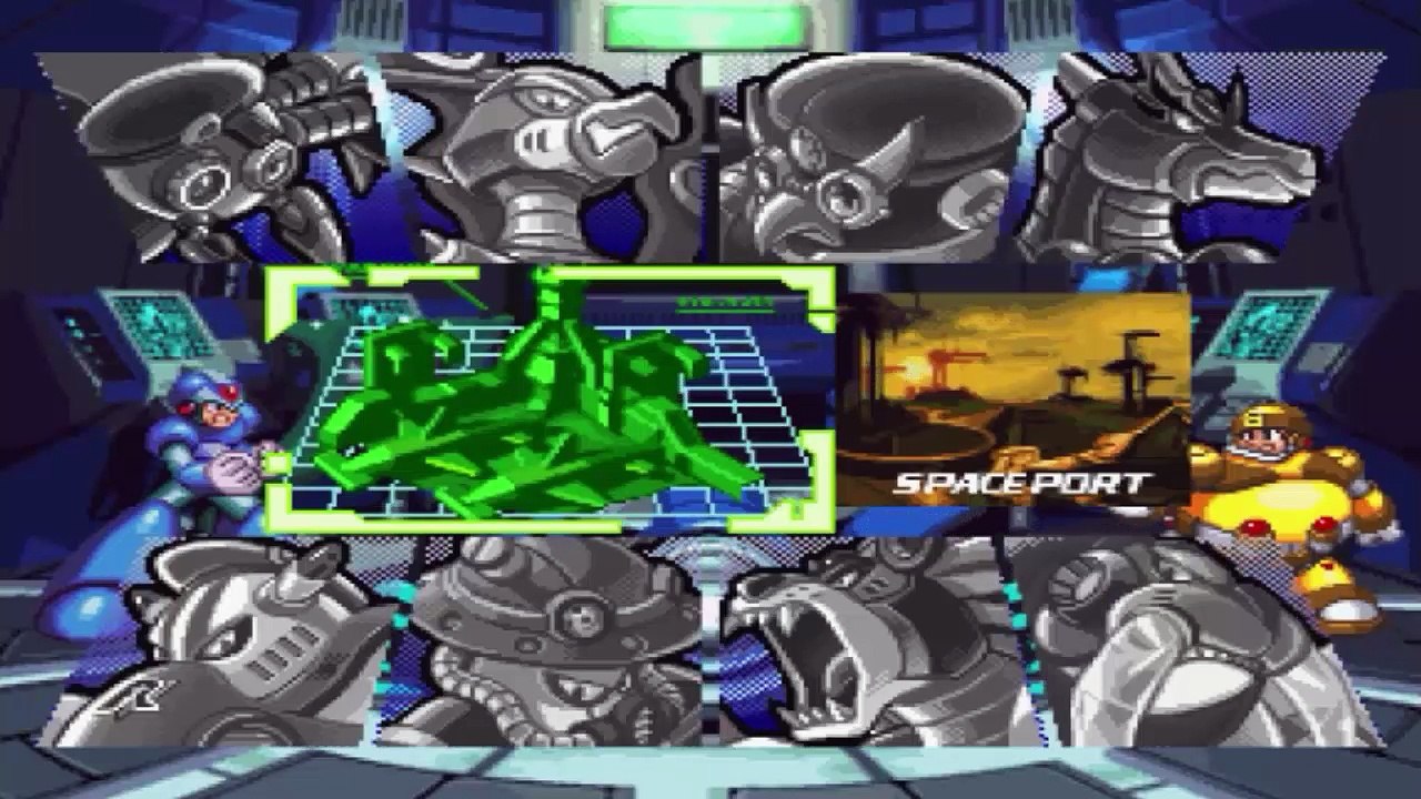 Mega Man X4 (Sega Saturn) - Jogando com X - Parte #10 - O Espaçoporto
