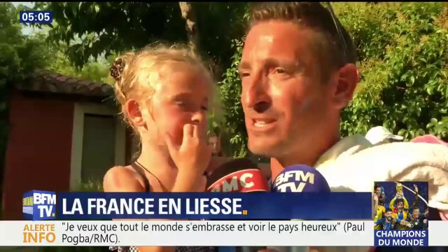 Il profite de la victoire de la France pour demander en mariage sa compagne