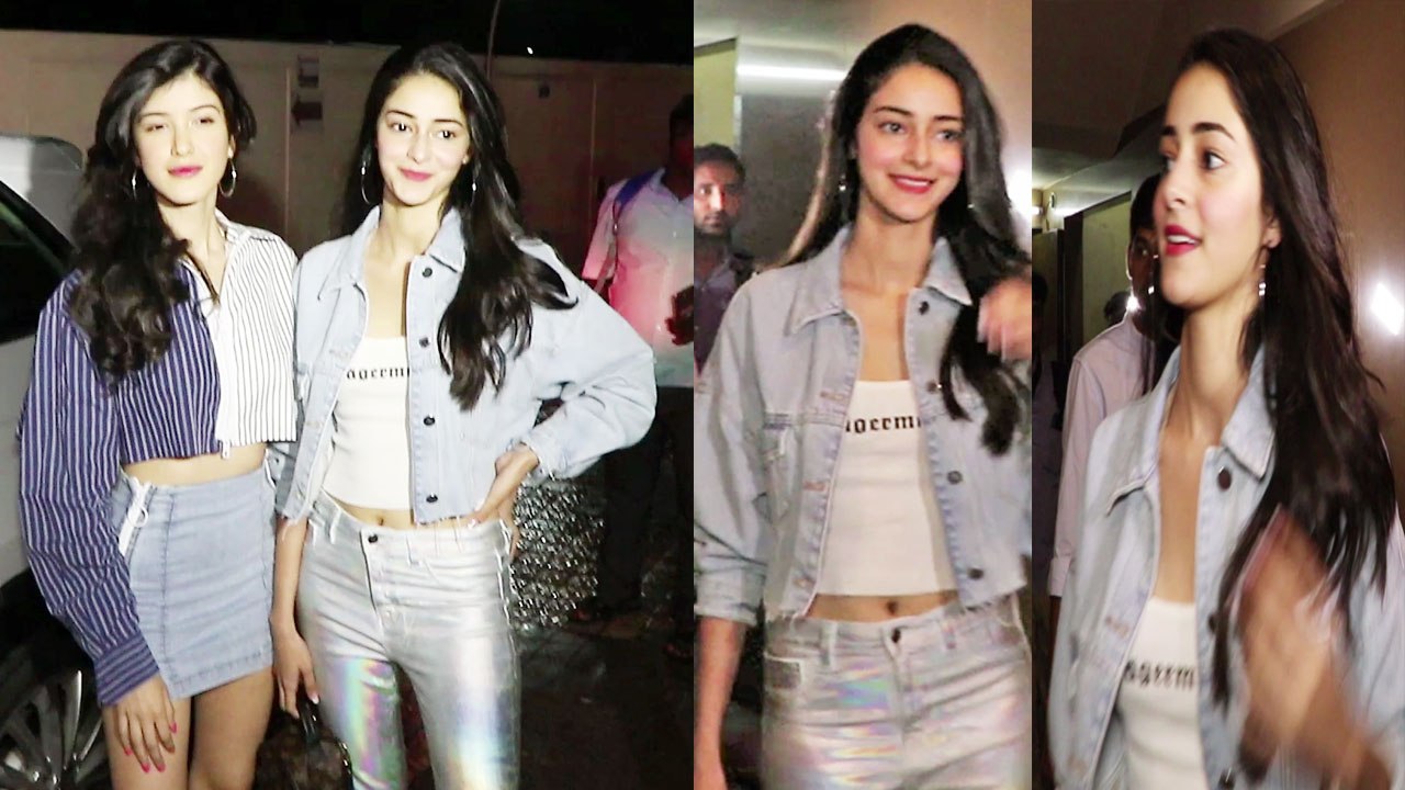 Ananya Pandey & Shanaya Kapoor look BEAUTIFUL in western outfit at Dhadak screening | Boldsky