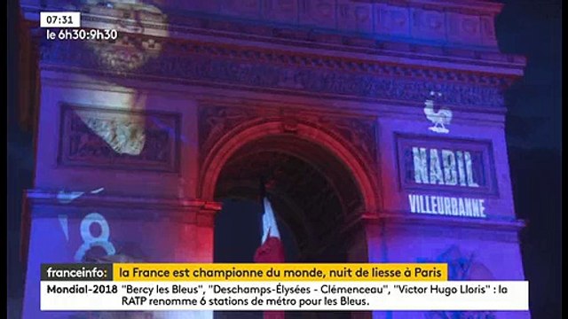 Champions du monde: Retour sur la nuit de liesse à Paris après la victoire des Bleus à la Coupe du monde - VIDEO