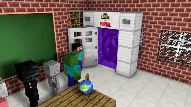 Monster School_ FORTNITE BATTLE ROYALE CHALLENGE - Minecraft Animation ( 720 X 1280 )