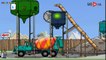 Cement mixer truck & road roller for children, Construction cartoons for kids, Videos for children