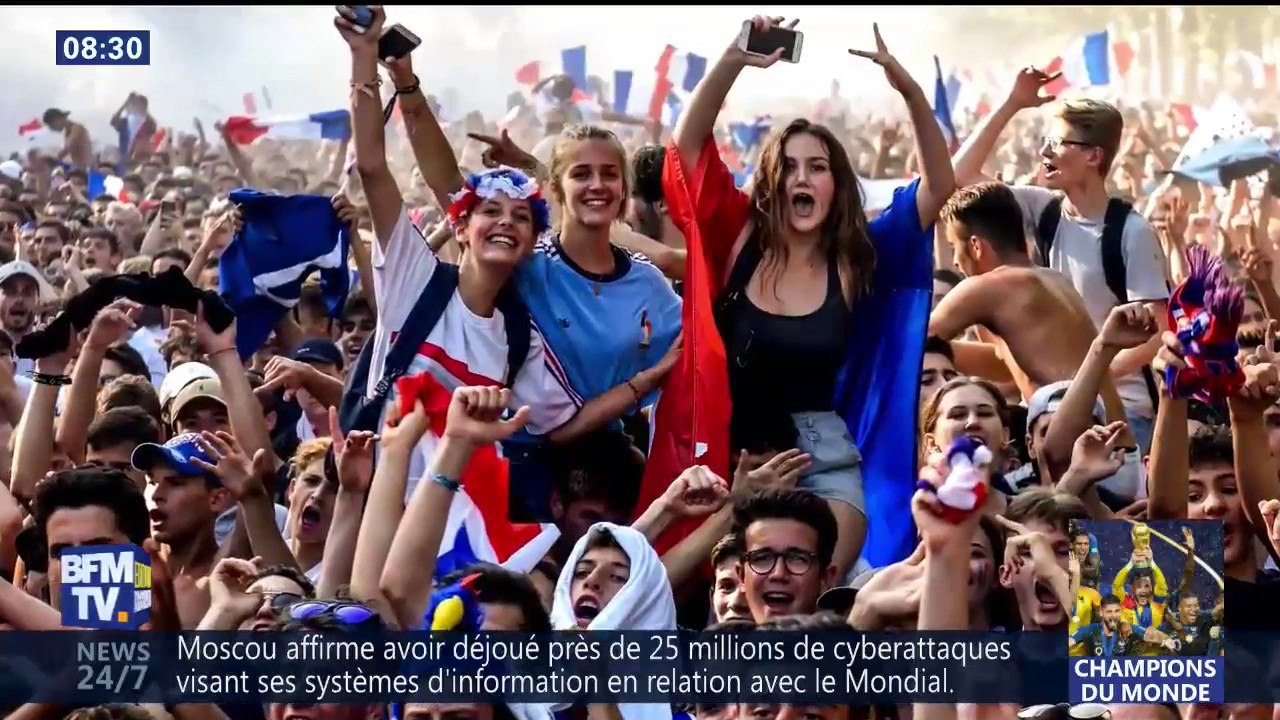 Les Bleus champions du monde: toutes ces belles images qui ont marqué la soirée 