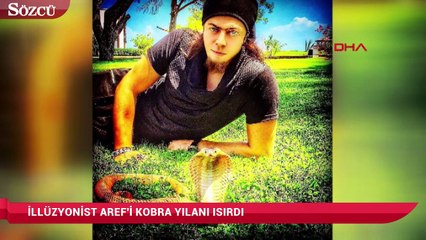 İllüzyonist Aref'i kobra yılanı ısırdı