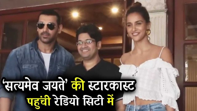 John Abraham, Aisha Sharma And Milap Zaveri At Radio City to Promote Satyamev Jayate