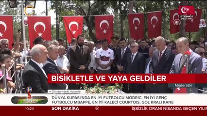 Kahramanın kabrine akın ettiler