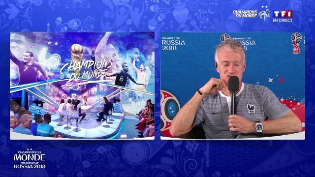 Didier Deschamps, félicité par Bernard Tapie, lui souhaite beaucoup de courage