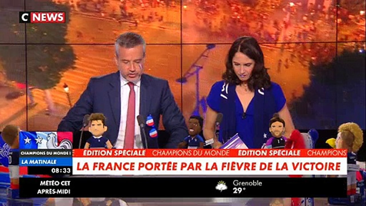 Champion du Monde: Le réveil est difficile pour les millions de Français qui ont fêté la victoire des bleus au mondial 2018, hier soir - Regardez