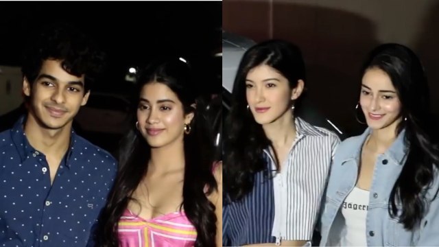 DHADAK Grand Screening Sonam Kapoor, Janhvi Kapoor, Ishaan Khattar