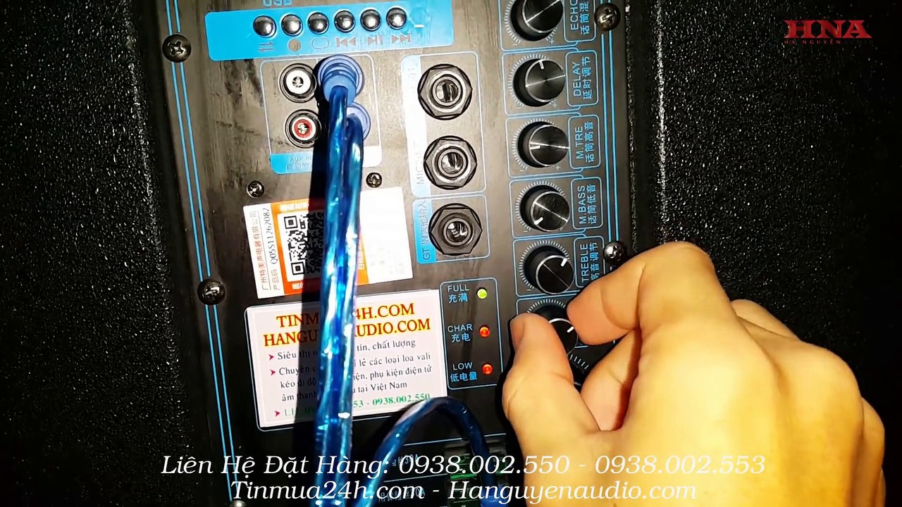 Hướng dẫn cách kết nối 2 loa - Loa GD 215-03 với GD 215-12