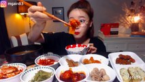 집밥(백반)먹방 mukbang  eating show homemade korean meal 家庭式 ホームクッキング bữa ăn gia đình mgain83