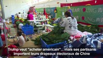 Guerre commerciale ou pas, la Chine vend des drapeaux américains