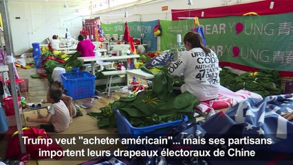 Guerre commerciale ou pas, la Chine vend des drapeaux américains