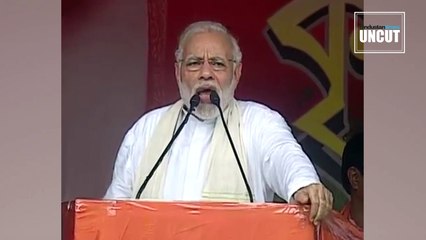 Watch | Modi’s tongue in cheek jibe at Mamata in Bengal