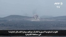 القوات السورية تقصف مواقع سيطرة الفصائل المعارضة في القنيطرة